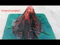 Volcano working model 🌋🌋🌋 easy science project 