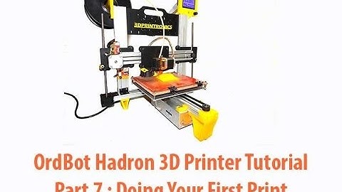 Preparing Ordbot Hadron for your First Print - Part 1