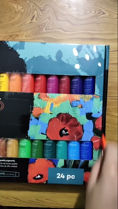 Mont Marte - Acrylic Paint set 36pc. (Unboxing and Review)🎨🖌 