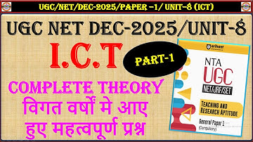 ICT/UNIT-8/UGC/NET/PAPER-1/PART-1/FULL EXPLAIN WITH PYQ (2019-2025)