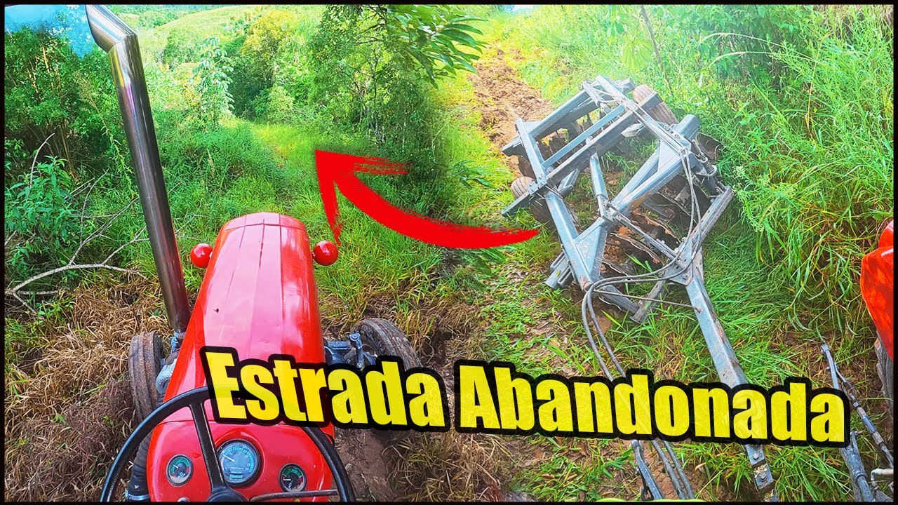 QUASE ENCALHEI O TRATOR TENTANDO RECUPERAR UMA ESTRADA ABANDONADA COM MASSEY FERGUSON 95X TURBO!