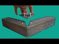 how to create a 90 degree right angle for V iron, without the need for welding