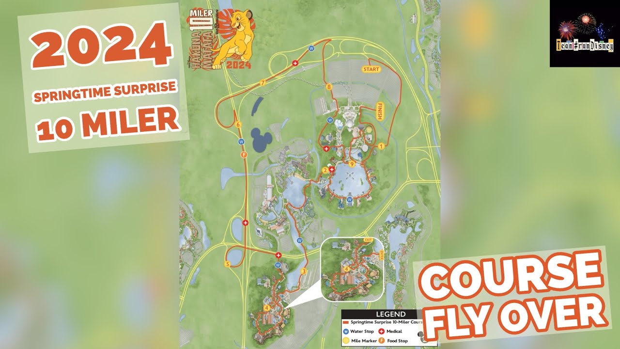 2024 RunDisney Springtime Surprise Hakuna Matata 10 Miler Course 2024 RunDisney Springtime Surprise Hakuna Matata 10 Miler Course