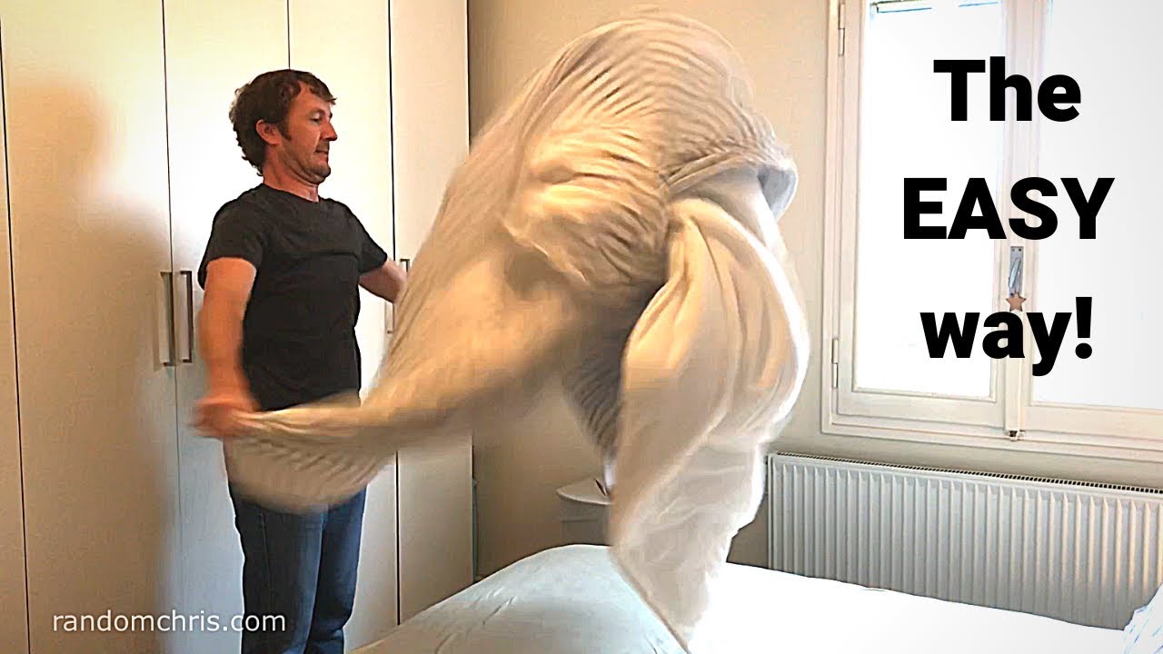 How to put on a Duvet Cover (The EASY way) YouTube