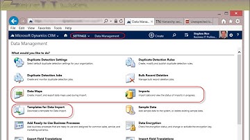 CRM 2015 Configuration I: Data Import Wizard