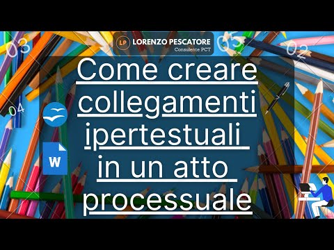 Come creare links ipertestuali all'interno di un atto processuale