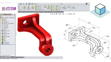 SolidWorks Tutorial # 32 Exercise | 3D Studio | Rib