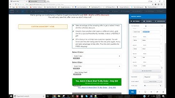 Clickfunnels Select Color or Size Dropdown Update