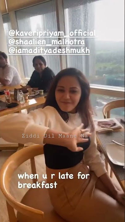Ziddi Dil Maane Na cast doing breakfast together......!!! #shorts #ziddidilmaanena #story #breakfast