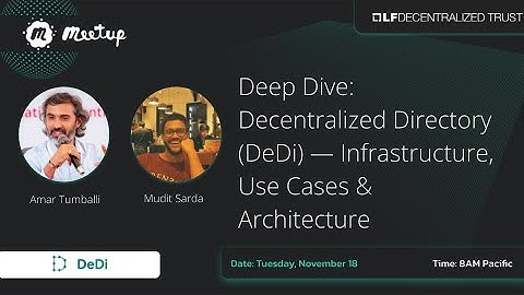 Decentralized Directory (DeDi)—Infrastructure, Use Cases & Architecture