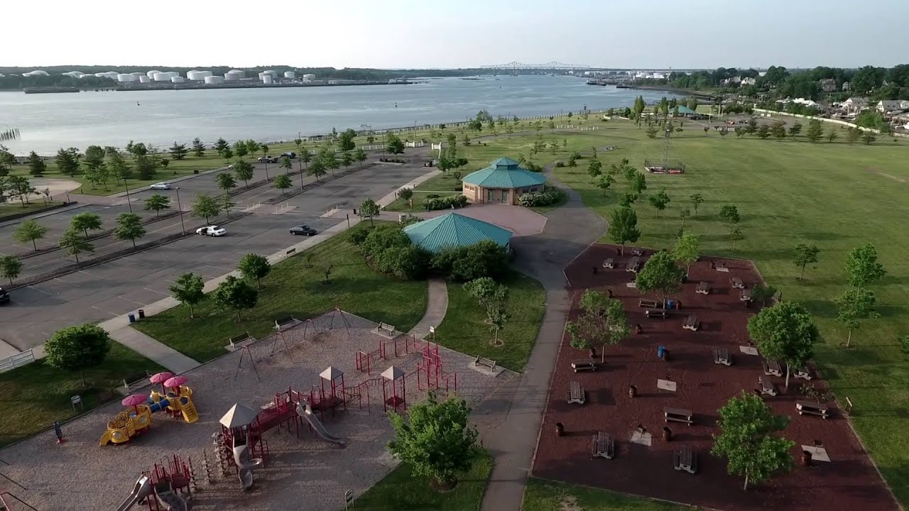 Sewaren Park Flight Phantom 4 (4K) YouTube