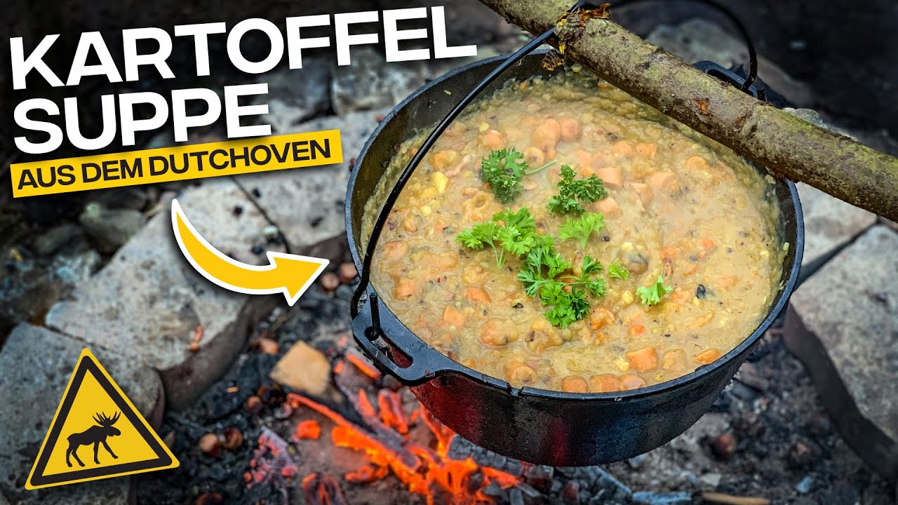 Kartoffelsuppe aus dem Dutchoven | Outdoor Kitchen Schwedencamp