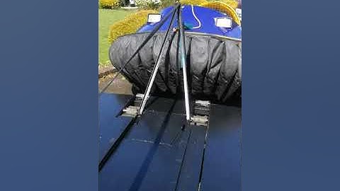 Easy load hovercraft trailer flying fish.