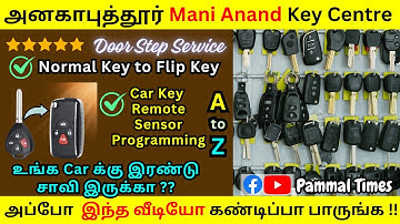 ✅ Flip Key for Bike and Car in Chennai | 🗝️Car Key Remote Sensor Programming
