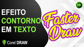 Efeito Contorno em Texto - Corel Draw