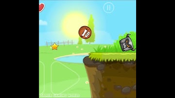 Red Ball 4 Helmet Square push Basketball in Valley