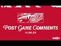 David Perron, Shayne Gostisbehere, Derek Lalonde Post Game Comments - Nov 26 vs MIN