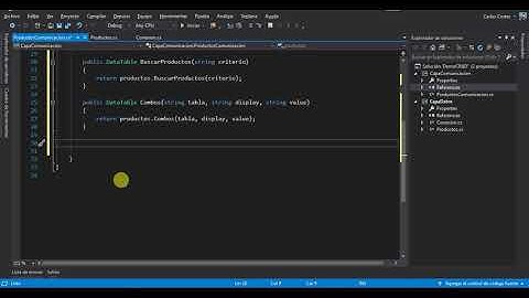 4. Creación de la Capa Comunicación (CRUD NCAPAS C#)