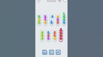 Level 27. Color sort. #colorsortpuz, #sorting, #games, #shorts