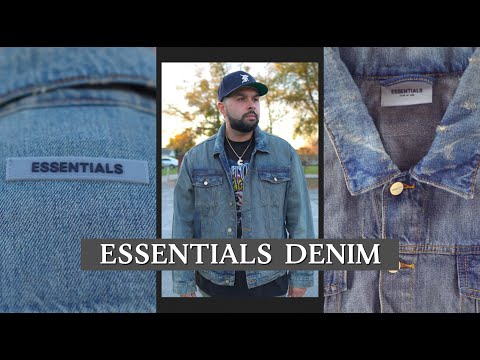 Fear Of God Essentials Denim Jacket Review & Sizing - YouTube