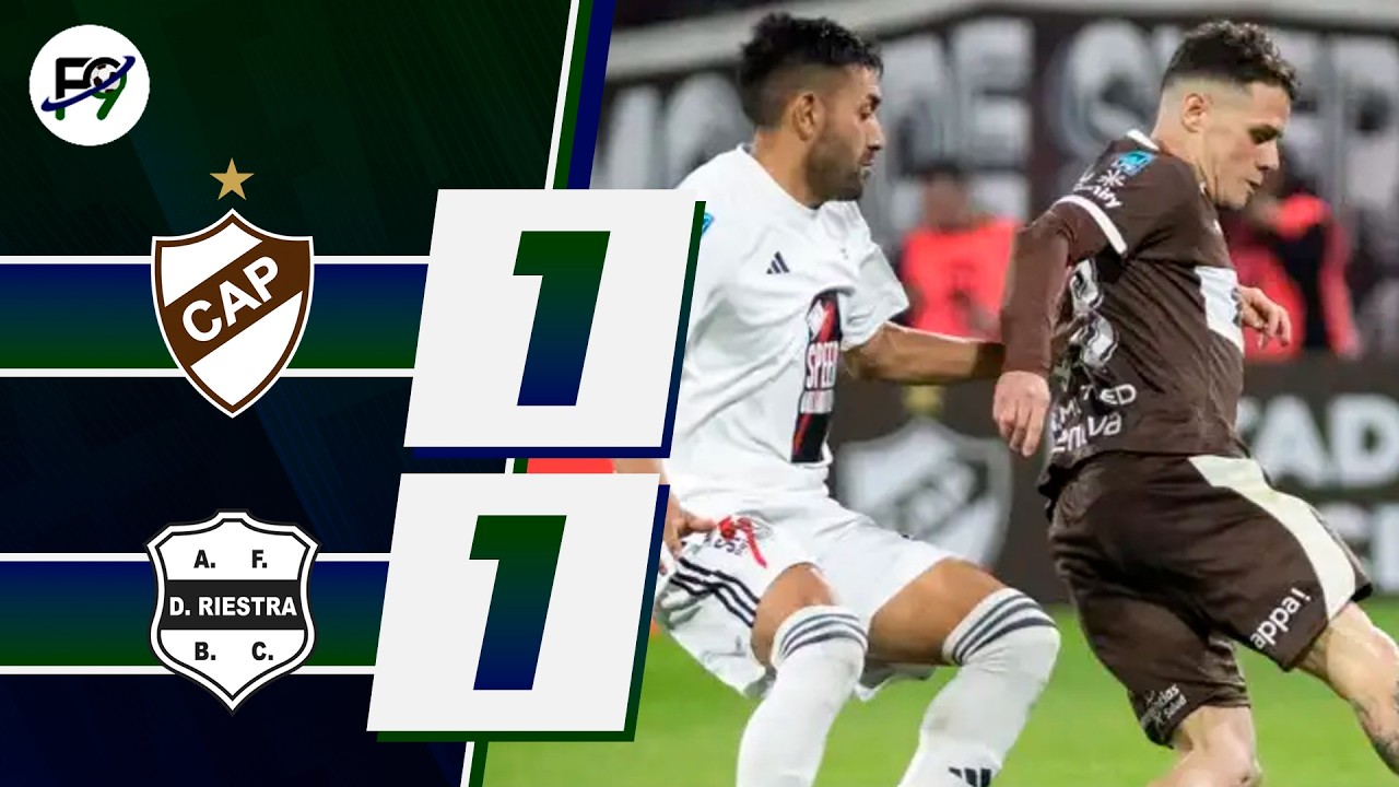 ⚽ PLATENSE EMPATA 1-1 ANTE RIESTRA POR FECHA 8 DEL TORNEO CLAUSURA ARGENTINA 🏆