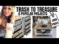 MUST SEE | 6 Thrifted and Trash to Treasure Furniture Makeovers