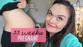 33 WEEKS PREGNANT - SYMPTOMS, 33 WEEK BUMP & LOSING SOME MUCOUS PLUG - PREGNANCY UPDATE