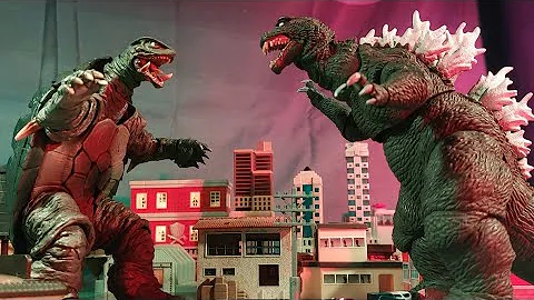 GODZILLA vs GAMERA [Stop motion] ゴジラ vs ガメラ