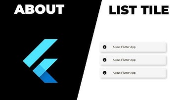 Flutter AboutListTile Widget | AboutListTile in Flutter | AboutListTile | Flutter Widgets #video
