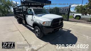 2016 Ram 5500 16' Stake Side Flatbed