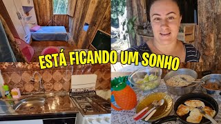 FINALIZEI O QUARTO DA ESTER||ESTÁ FICANDO UM SONHO NOSSO RANCHO