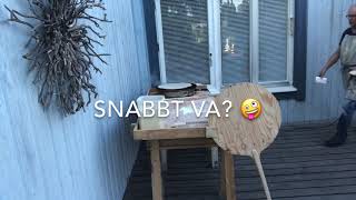 Att baka tunnbröd med en lös deg