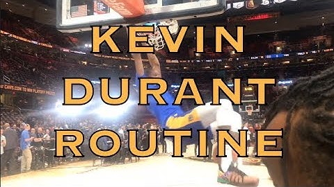 Kevin Durant pregame routine/dunk/autographs in Cleveland at The Q before 2018 NBA Finals G3
