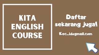 Contoh Iklan Video Kursus Bahasa Inggris
