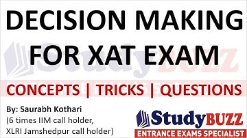 Decision Making for XAT exam:  Complete concepts, useful tricks and important questions
