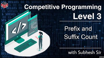 Prefix and suffix count | Competitive Programming