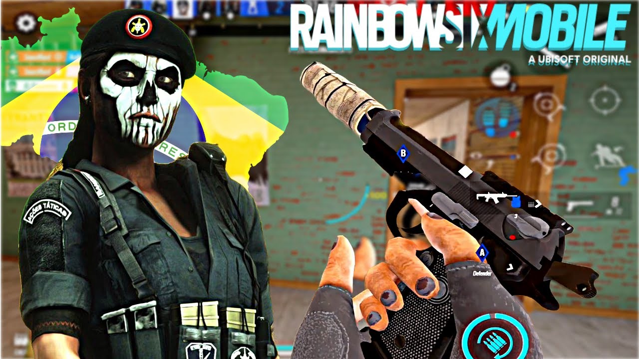 🔥JOGUEI de CAVEIRA na RANKED e DESTRUI! RAINBOW SIX MOBILE!