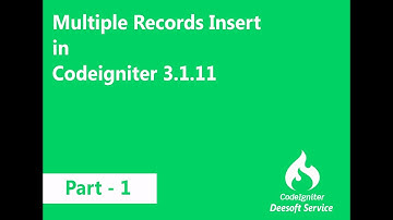 Array data insert | Insert batch | insert multiple records in codeigniter