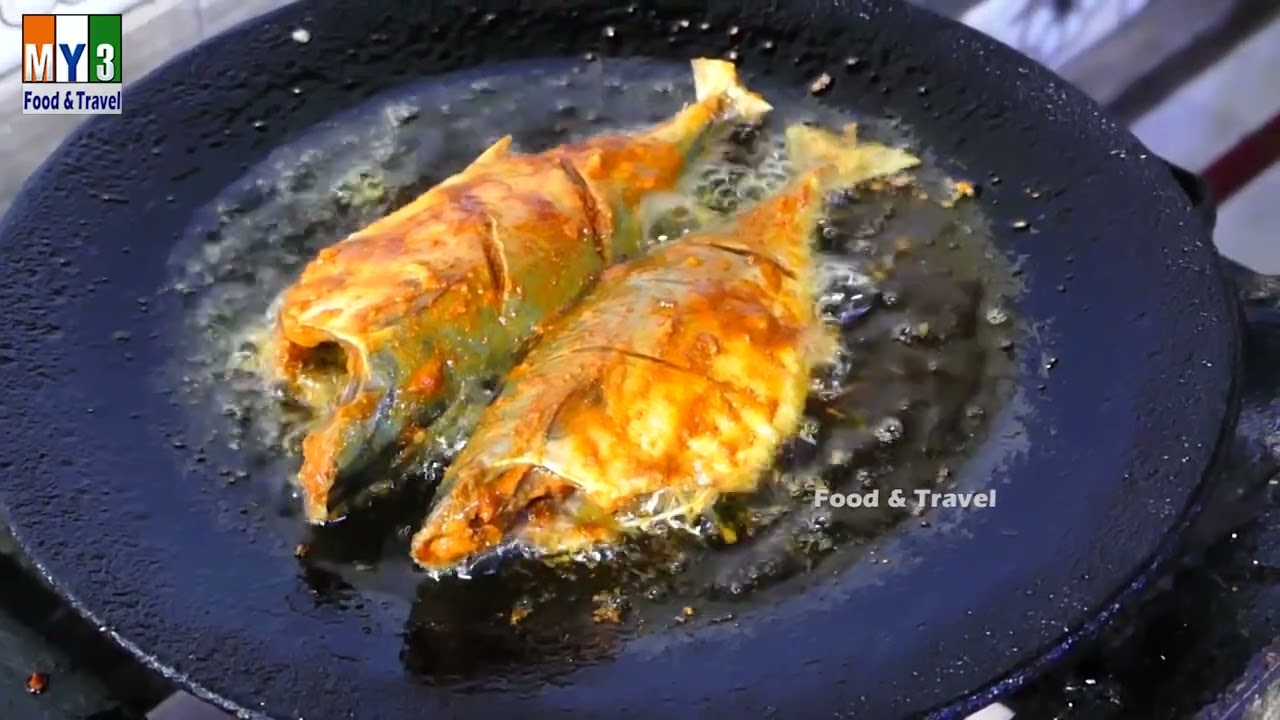 Yummy Goan Style Indian Mackerel Fish Fry | BANGADA FISH CURRY  | Mumbai Street Food | STREET FOOD