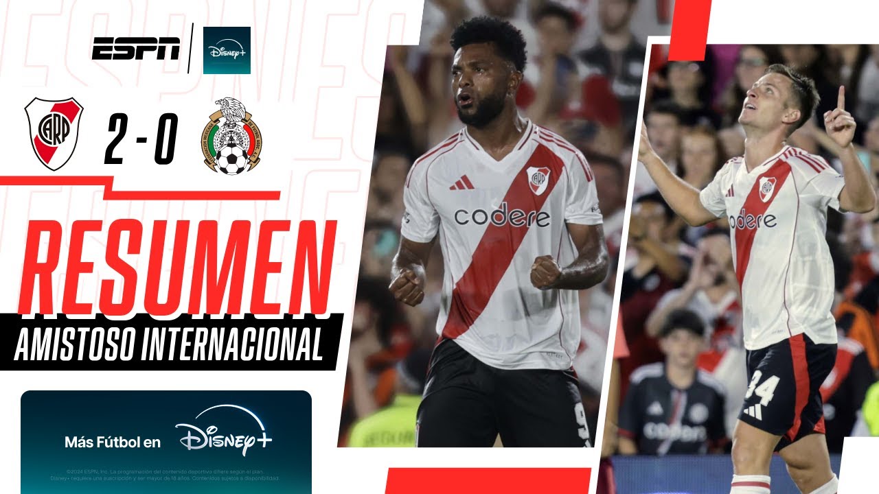 EL MILLONARIO DERROTÓ A LA TRI Y CERRÓ SU PRETEMPORADA EN EL MONUMENTAL | River 2-0 México | RESUMEN