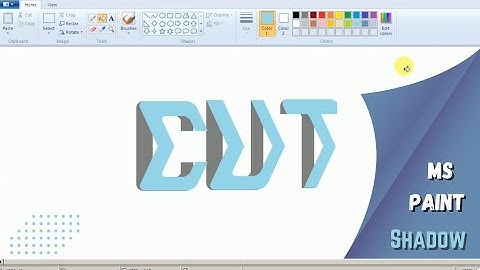 ms paint drawing easy step by step shadow effect in ms paint #ms #paint #drawing