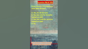 AWS Solutions Architect Associate Certification Practice Questions | Question No. 191 #aws #shorts