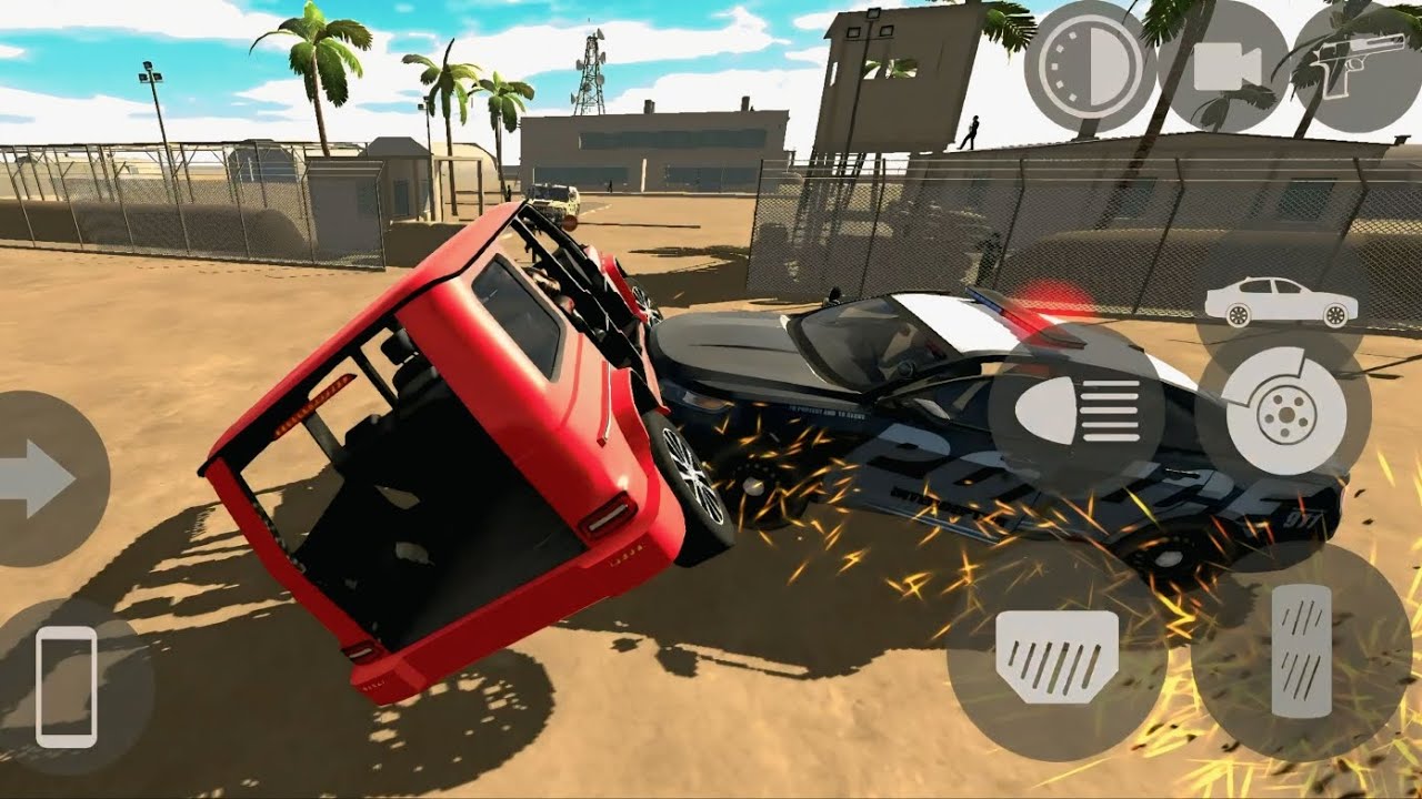 🚓 Police Se Takkar 😱 | Red SUV Crash Gameplay Hindi🚓 पुलिस से टक्कर 😱 | लाल गाड़ी का ज़बरदस्त क्रैश