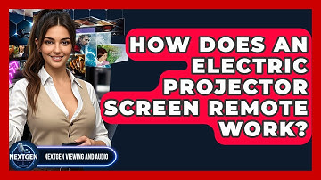 How Does An Electric Projector Screen Remote Work? - NextGen Viewing and Audio