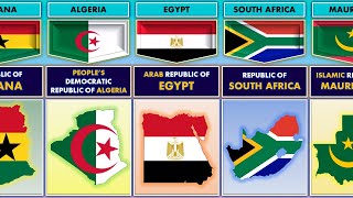 Official Names Of All African Countries
