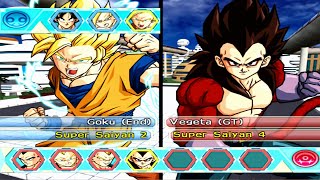 Goku (GT) vs Vegeta (GT)  -  Hardest Level Epic Fight | Dragon Ball Z Budokai Tenkaichi 4 [ 4K ]