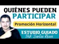 Quines pueden participar en la promocin horizontal 2024