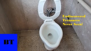 YT FIRST!: THREE ORIGINAL ANTIQUE 1931 Crane Sanwall Toilets - Tom S Gettys Center (Rock Hill, SC)