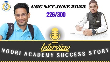 UGC NET June 2023 Qualified Student: Md Waseem Hussain || Noori Academy