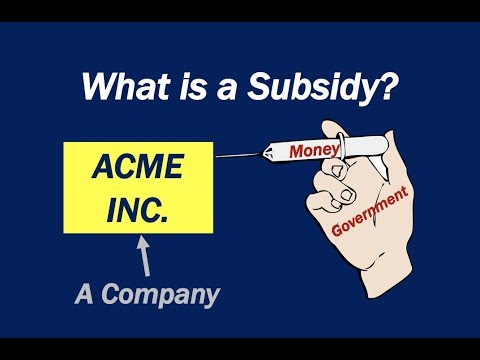 Video: What Is A Subsidy